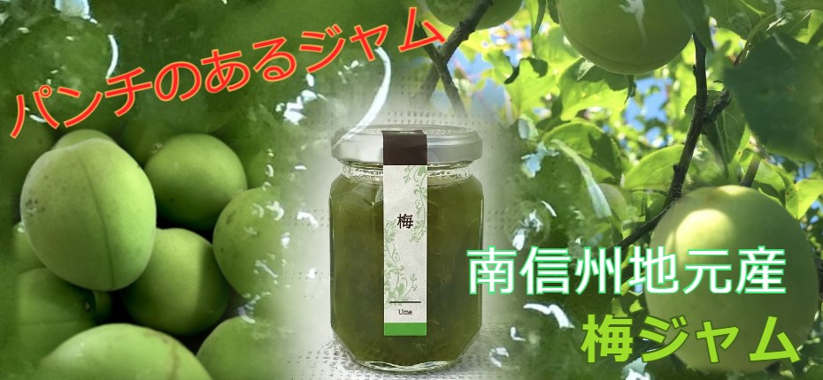 梅ジャム、クエン酸たっぷり、南信州地元産
